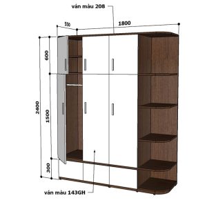 Tủ quần áo TA01-3