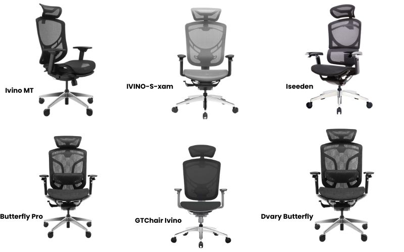 Mẫu ghế công thái nội thất gtchair