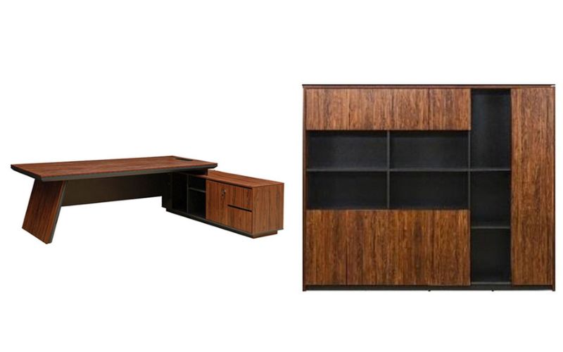 Bộ bàn tủ làm việc BOSS19 phù hợp với nhiều văn phòng lãnh đạo