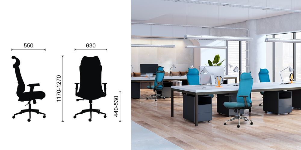 Thiết kế chắc chắn kích thước phù hợp của ghế M1107-01