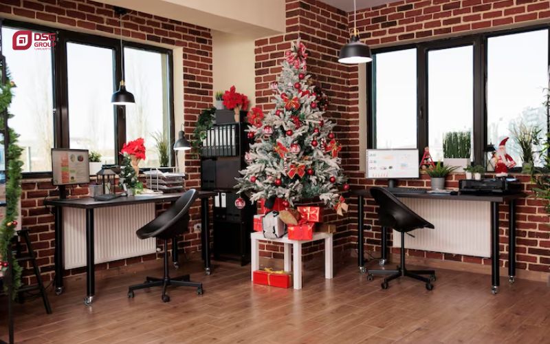Ý tưởng trang trí giáng sinh với cây thông noel