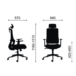 Chi tiết về kích thước của ghế M1112 - 01