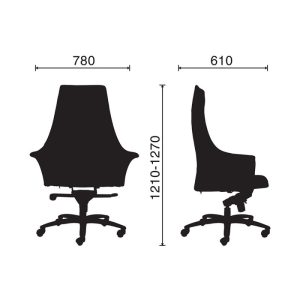 Chi tiết về kích thước của ghế M1078