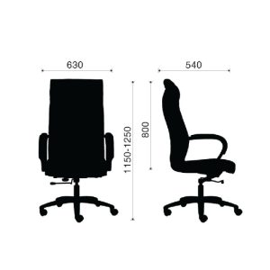 Chi tiết về kích thước của ghế M1032