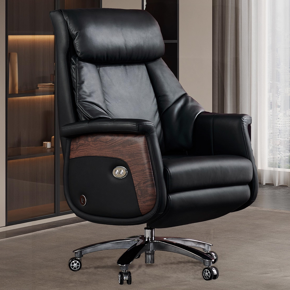 Ghế HLY-7182 - Thiết kế thanh lịch, phong thái đỉnh cao của người lãnh đạo