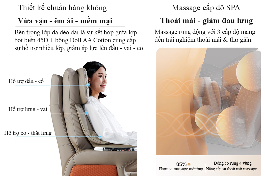 Trải nghiệm Massage toàn diện của ghế HLY-7173