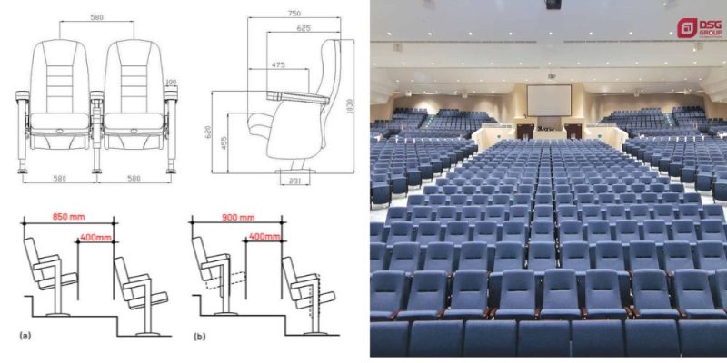 Kích thước ghế hội trường như thế nào là chuẩn?