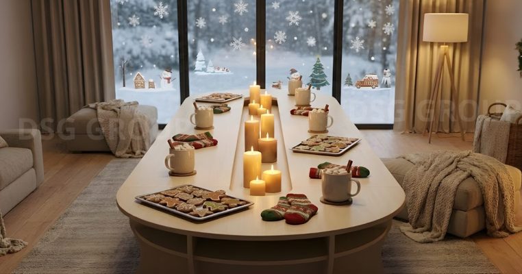 Gợi Ý Trang Trí Bàn Họp Văn Phòng Mùa Noel