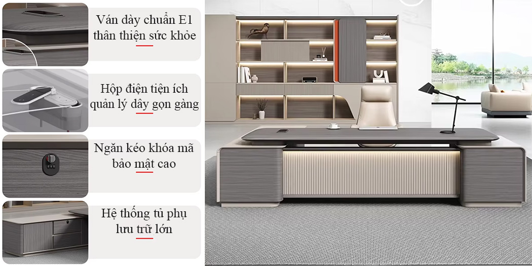 Kiểu dáng hiện đại thể hiện sang trọng của bàn X0152