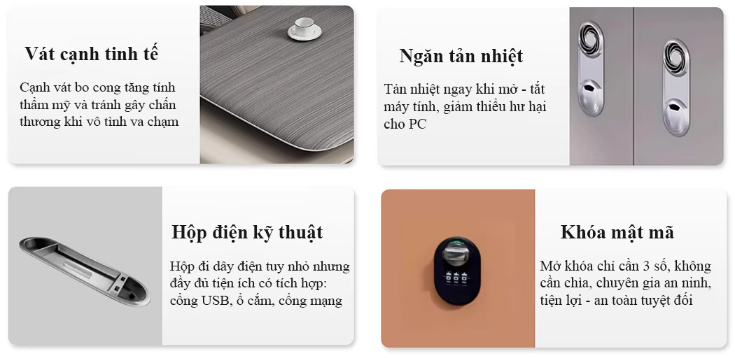 Những tính năng thông minh của bàn văn phòng X0152 dành cho lãnh đạo 