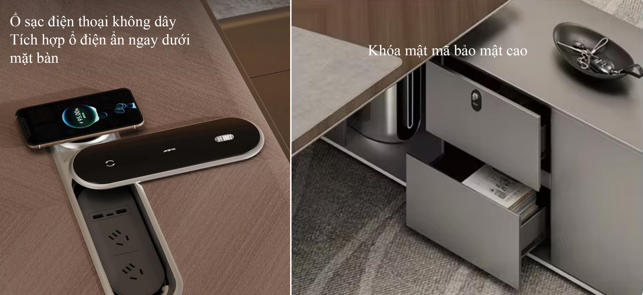 Những tính năng thông minh hiện đại của bàn LJA01 dành cho các vị lãnh đạo