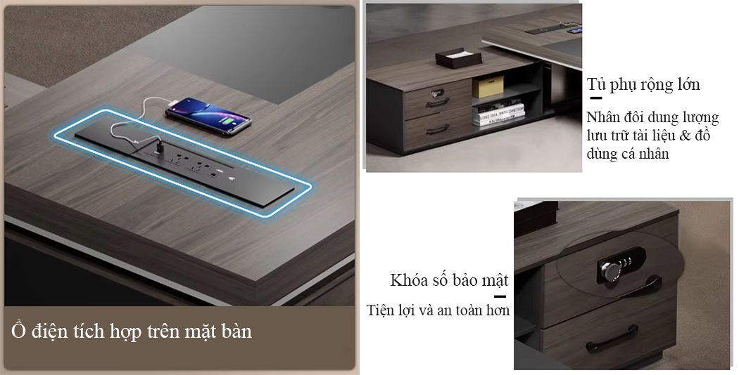 Nhiều tiện ích thông minh đối với người dùng của bàn làm việc M517