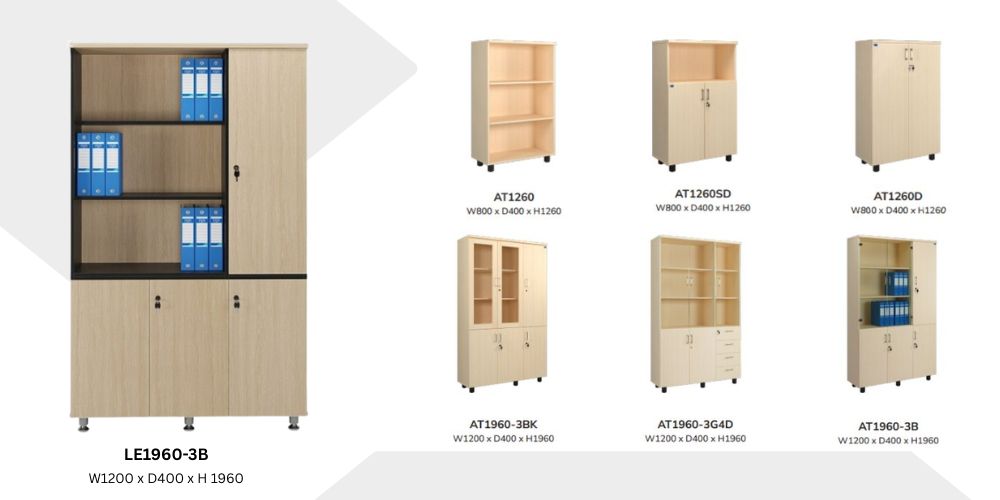 Các mẫu tủ đựng hồ sơ tài liệu gỗ MDF