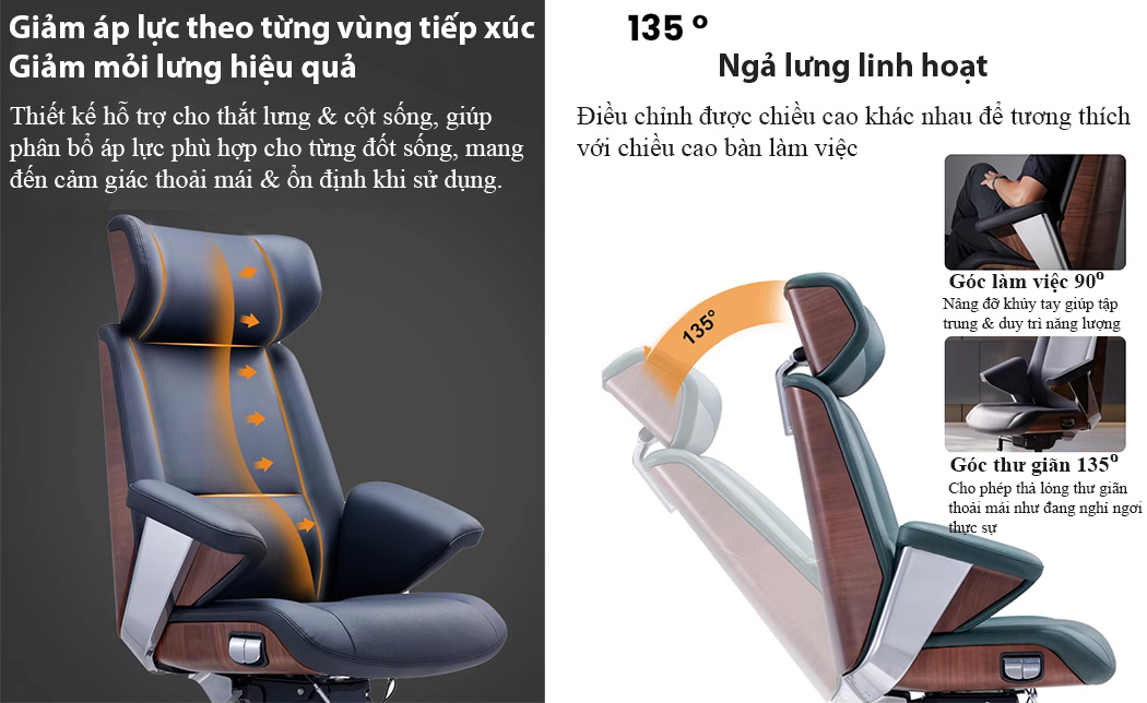 Hiệu suất là khả năng thần thánh của ghế dành cho lãnh đạo Executive CEO-02G