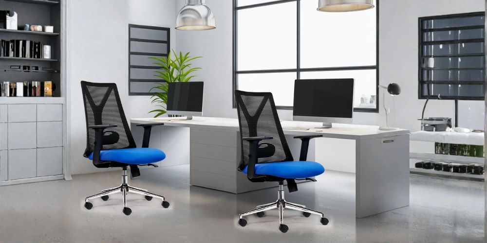 Thiết kế lưới thoáng hỗ trợ cột sống của ghế M1087 D-01