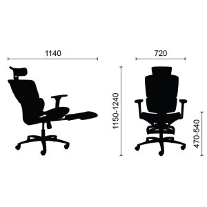 Ghế công thái học M1105F 7
