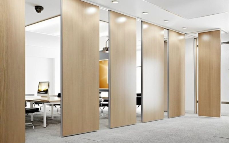 Tấm ngăn phòng gỗ công nghiệp MDF phủ Melamine