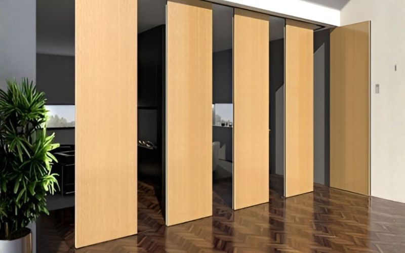 Tấm ngăn phòng họp cao sát trần sang trọng