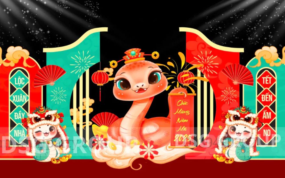 Thiết kế trang trí Tết cho văn phòng theo con giáp