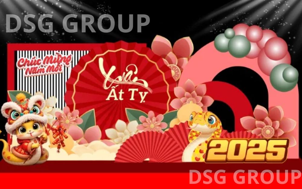 Ý tưởng decor Tết văn phòng theo con giáp năm mới