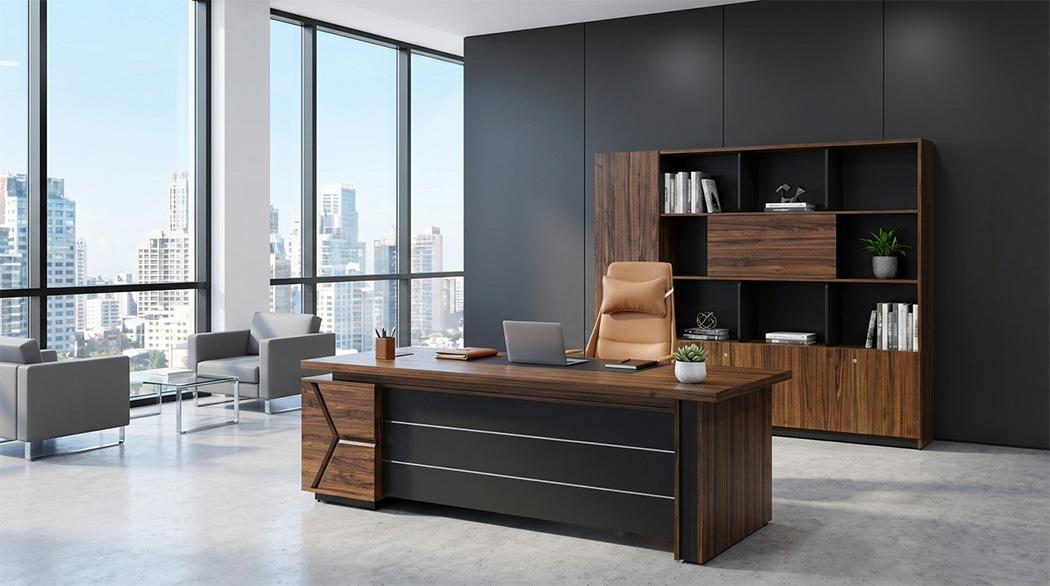 Bàn thiết kế sang trọng chuyên nghiệp của bàn lãnh đạo LUXB2016V9 / LUXB2418V9