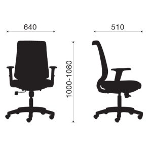 Kích thước của ghế M1080 - 04