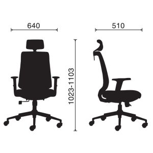 Chi tiết kích thước của ghế M1080