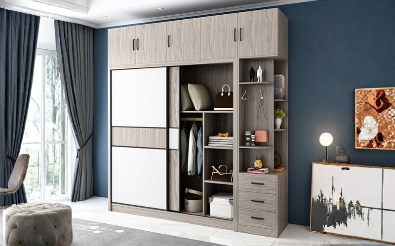 Lắp rổ kéo và hệ thống nâng hạ thông minh cho tủ quần áo