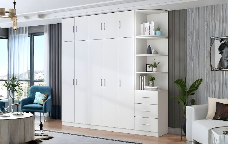 Tủ quần áo kịch trần cánh cửa mở truyền thống 2
