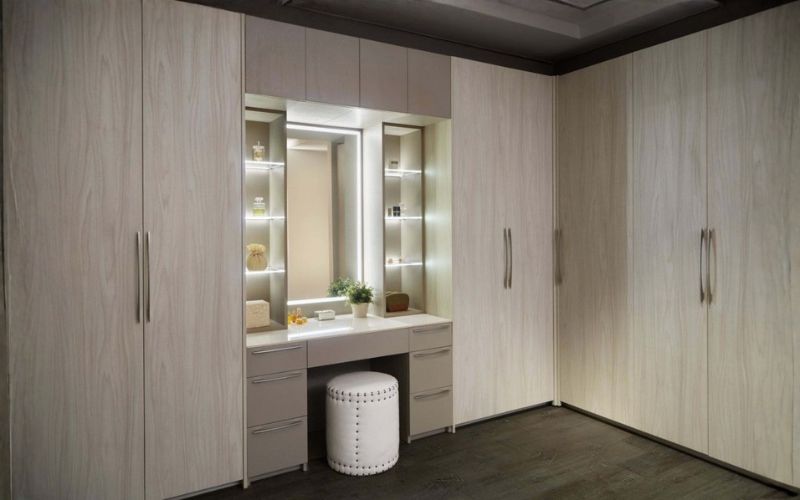 Tủ quần áo kịch trần kết hợp gương 2