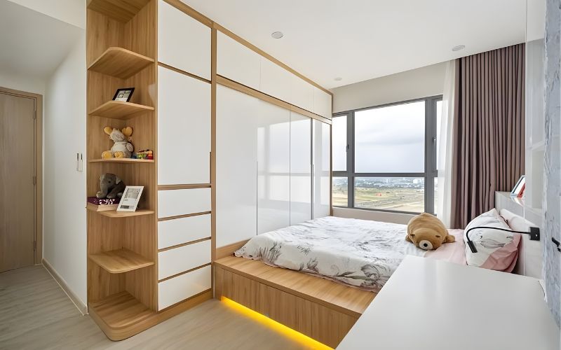Tủ quần áo decor bằng mây phong cách mộc mạc, tinh tế
