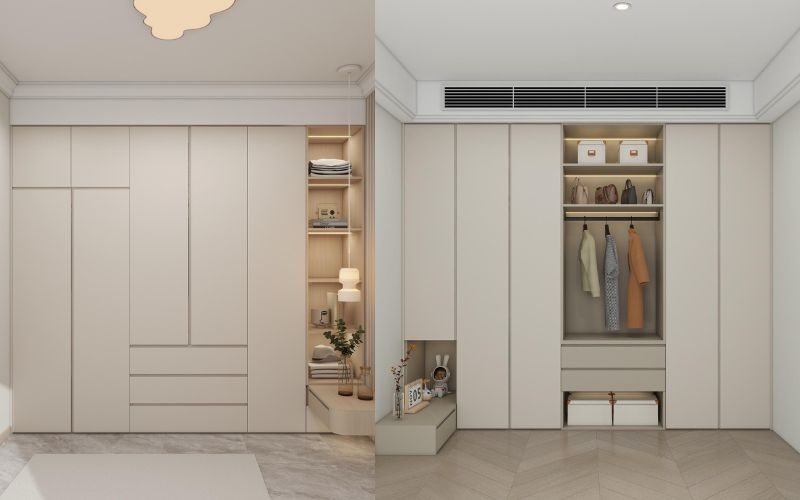 Ưu nhược điểm của tủ quần áo kịch trần