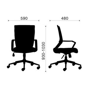 Kích thước cụ thể của ghế M1012-01