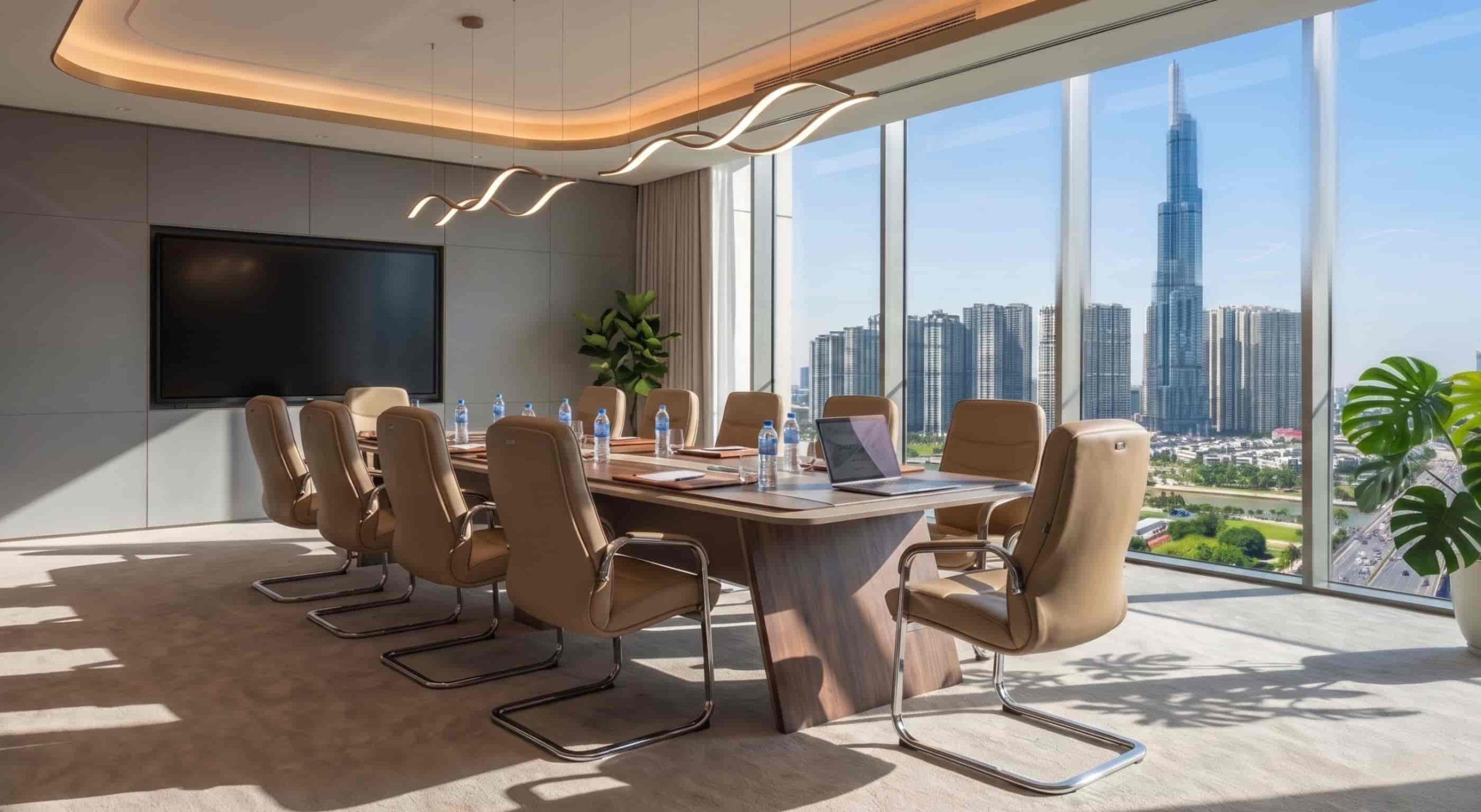 Không gian phù hợp với bàn họp luxury