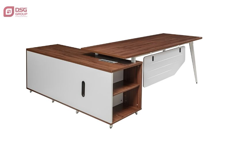 Mẫu bàn DXP180C10 với thiết kế chân sắt C10 ống vuông khỏe khoắn