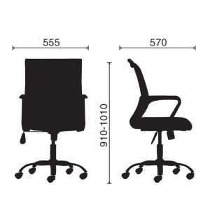 Chi tiết về kích thước của ghế M1016 - 02