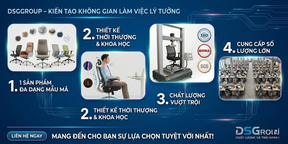 DSGGROUP - Mang đến giải pháp tuyệt vời giành cho không gian doanh nghiệp