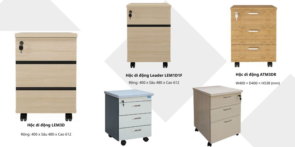 Đa dạng các mẫu học tủ mini, học tủ di động