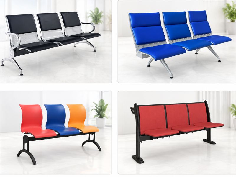 Ghế băng chờ 3 chỗ đáp ứng nhu cầu sử dụng vừa phải