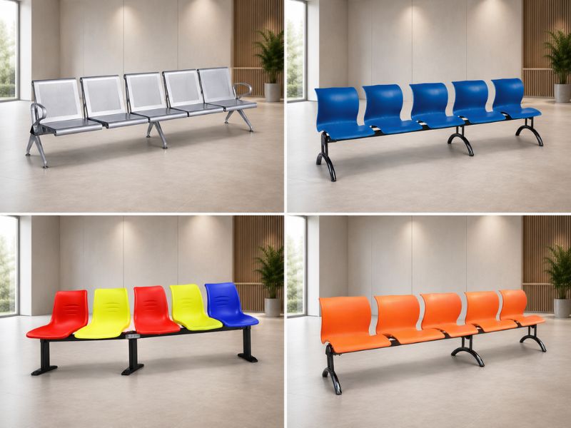 Ghế băng chờ 5 chỗ tối ưu sức chứa không gian lớn