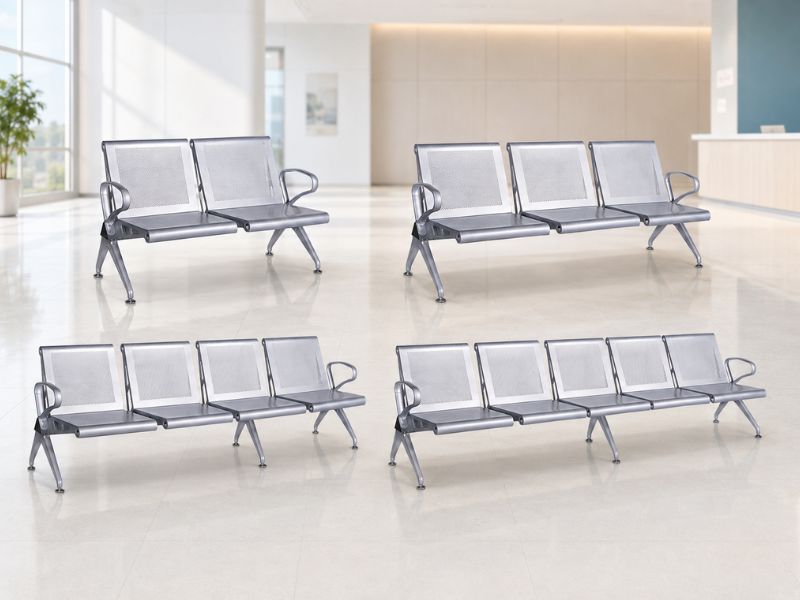 So sánh ghế băng chờ 2 chỗ 3 chỗ 4 chỗ 5 chỗ