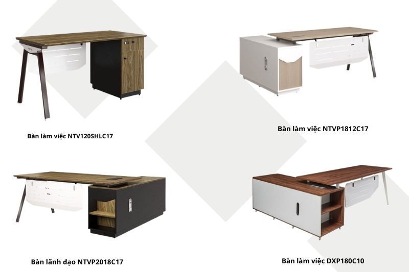 Các mẫu bàn làm việc gỗ Laminate đang thịnh hành hiện nay