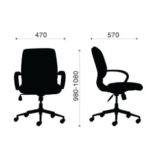 Chi tiết kích thước của ghế M1020 - 03