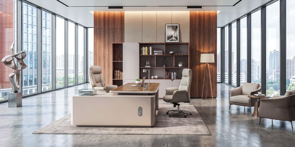 Bàn LUXB2018S10 / LUXB2218S10 được thiết kế bề thế và sang trọng thích hợp cho nhà lãnh đạo