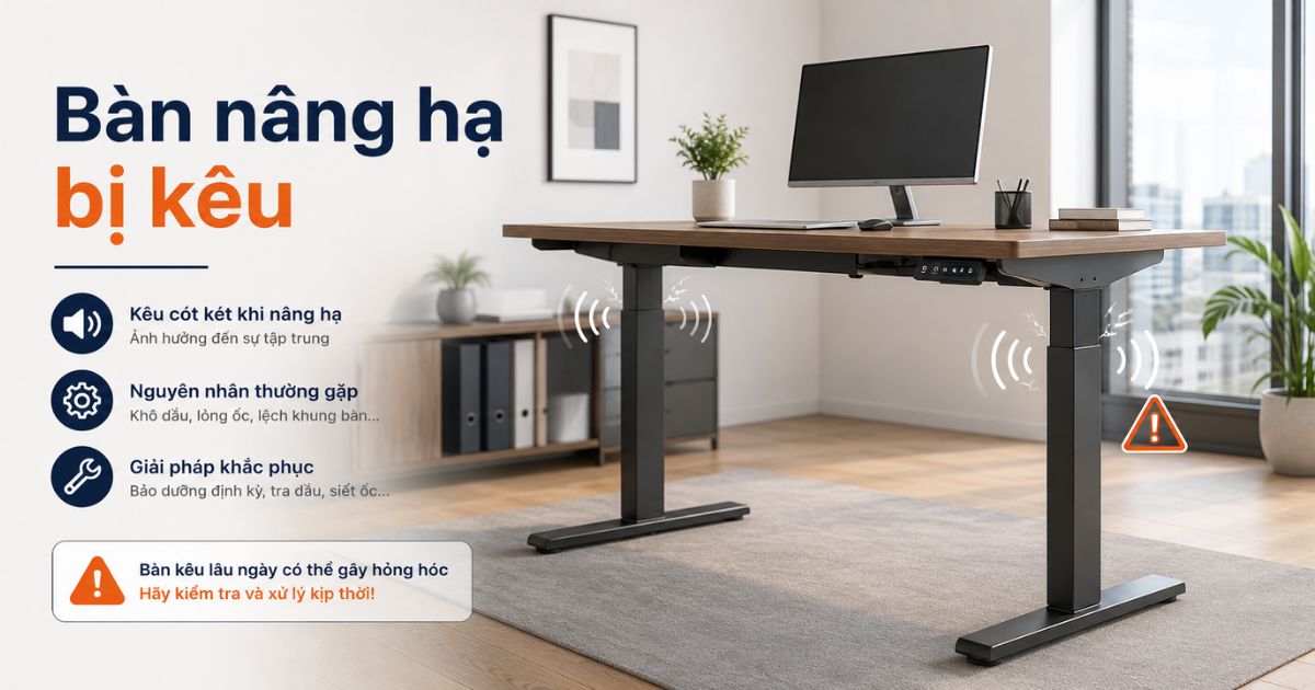 cách khắc phục Bàn nâng hạ bị kêu