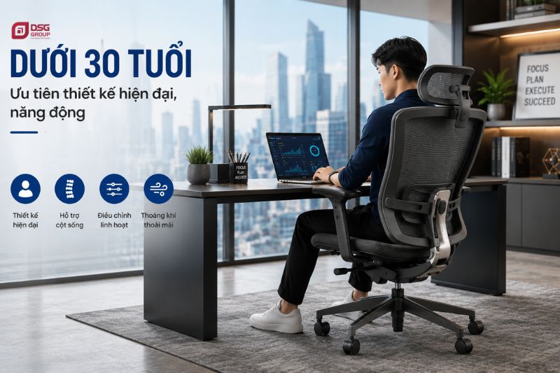 Những mẫu ghế thích hợp với những CEO dưới 30 tuổi