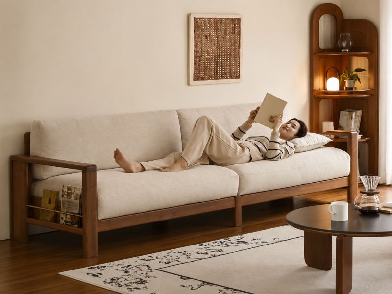 Cấu tạo khung và đệm bên trong ghế sofa