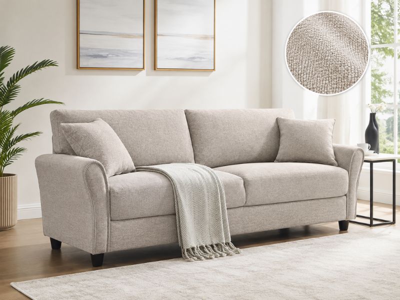 Ghế sofa vải mềm mại tạo cảm giác thoải mái