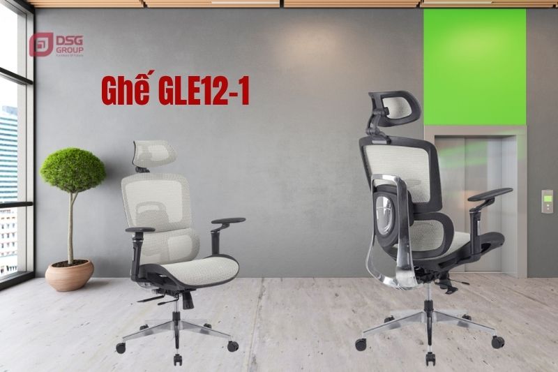 Ghế GLE12-1 ghi điểm nhờ chất liệu cao cấp bền bỉ theo thời gian