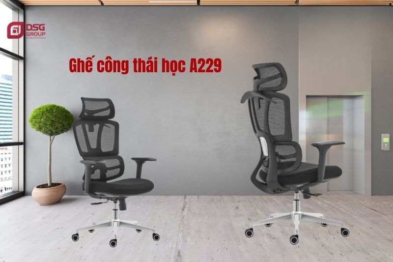 A229 là mẫu ghế phù hợp cho học sinh nhờ thiết kế công thái học